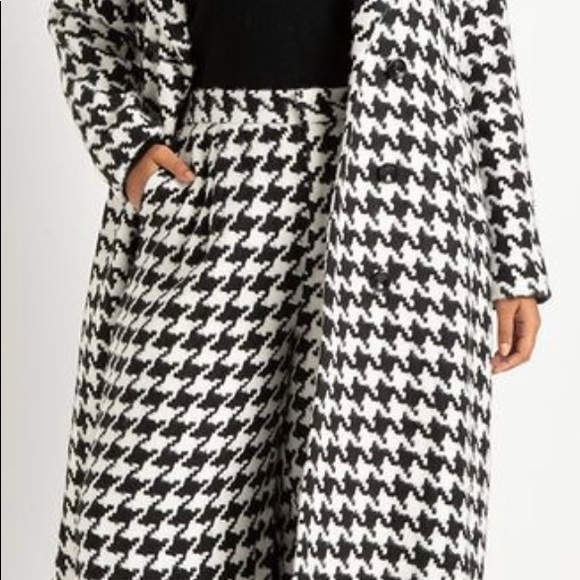 Eloquii Long Houndsooth Coat NWT - Picture 4 of 4